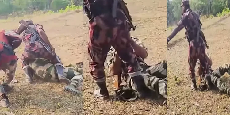 বাংলাদেশিকে ধরতে এসে পা ধরে মাফ চাইল বিএসএফ