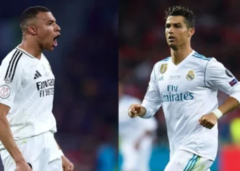 প্রথম মৌসুমেই রোনালদোকে ছাড়িয়ে গেলেন এমবাপ্পে