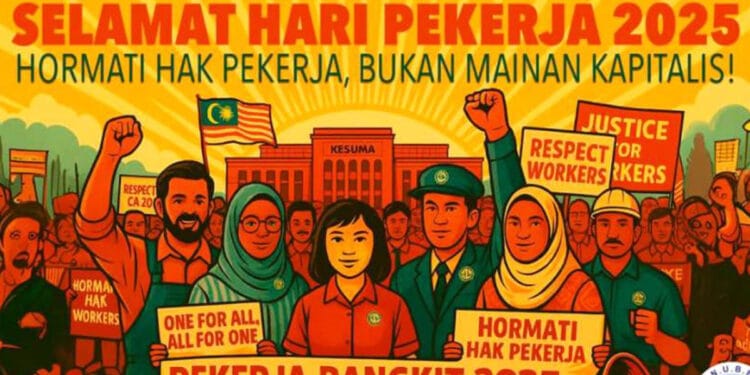 মালয়েশিয়ায় শ্রমিক দিবসে অধিকার নিয়ে ট্রেড ইউনিয়নের বিক্ষোভ সমাবেশ