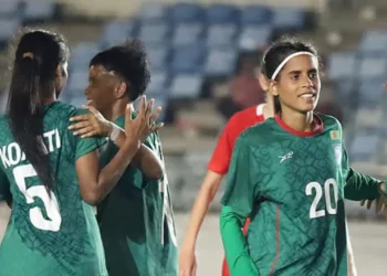 ৩৬ ধাপ এগিয়ে থাকা দলকে ৭ গোল দিল বাংলাদেশ