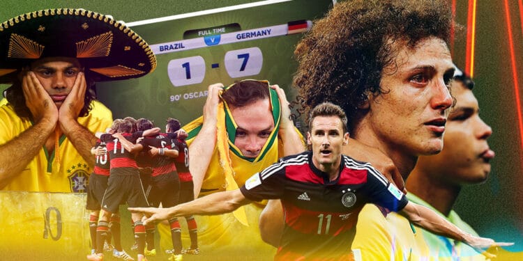 আজকে রাতেই ব্রাজিলকে ৭ গোল দিয়েছিল জার্মানি