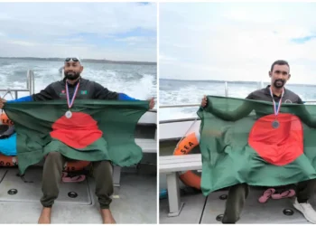 ৩৭ বছর পর ইংলিশ চ্যানেল জয় দুই বাংলাদেশির