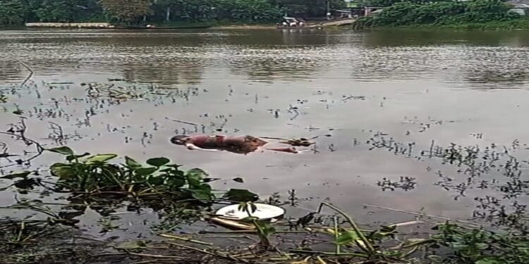লাল জামা ও কমলা ট্রাউজার পড়া শিশুটির মরদেহ ভাসছিল নদীতে