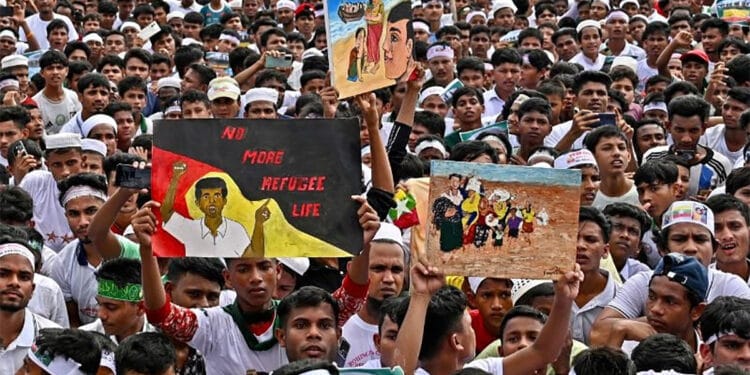 নিজ দেশে ফেরার আকুতি রোহিঙ্গাদের