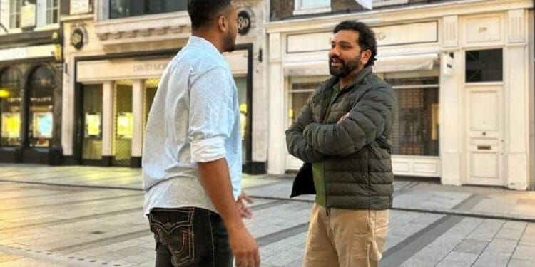 লন্ডনের রাস্তায় সাকিব-রোহিতের আকস্মিক সাক্ষাৎ, ছবি ভাইরাল