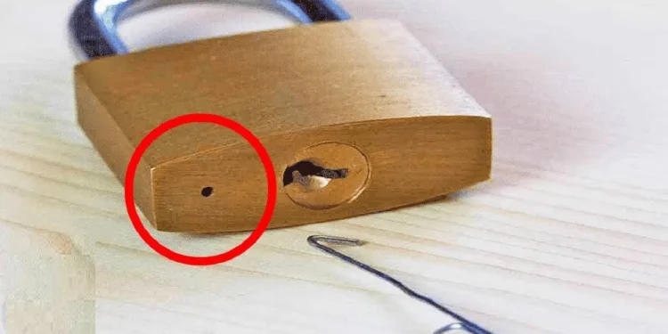 আপনি কি জানেন, কেন তালার নিচে ছোট্ট ছিদ্র থাকে?