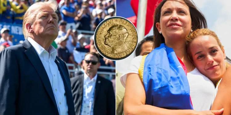 ট্রাম্পকে নোবেল শান্তি পুরস্কার উৎসর্গ করলেন মারিয়া