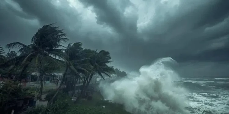 রাত ১টার মধ্যে দশ জেলায় ৬০ কিলোমিটার বেগে ঝড়ের আভাস