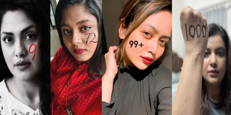 তারকারা হঠাৎ হাতে-গালে ‘সংখ্যা’ লিখছেন কেন?