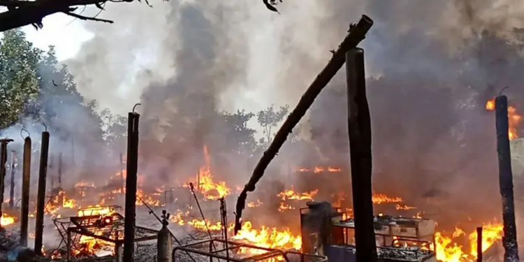 রোহিঙ্গা শিবিরে আগুন, কোটি টাকার ক্ষয়-ক্ষতি