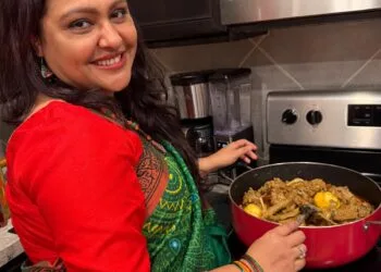 প্রবাসে দেশি স্বাদের আয়োজন, ভুনা খিচুড়ি ও হাঁসের মাংসে বন্ধুদের আপ্যায়ন শাম্মী নাহারের