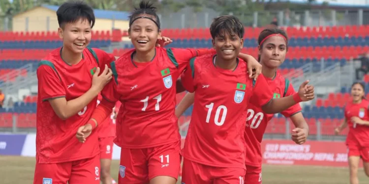 ভুটানকে খেলা শেখাল বাংলাদেশের মেয়েরা