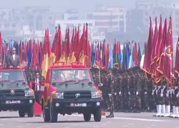 ১৮ বছর পর কুচকাওয়াজের মধ্য দিয়ে স্বাধীনতা দিবস উদযাপন