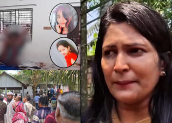 গাজীপুরে ফাইভ মার্ডার ঘটনাস্থলে গিয়ে কাঁদলেন অতিরিক্ত জেলা ম্যাজিস্ট্রেট