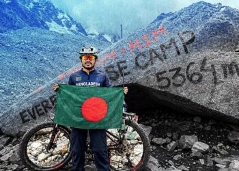 বাইসাইকেলে চড়ে এভারেস্ট বেস ক্যাম্প জয়