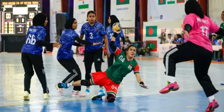 মালদ্বীপকে ৩৩ গোল দিয়ে ফাইনালে বাংলাদেশ নারী হ্যান্ডবল দল