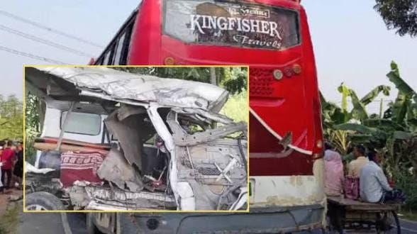 ফরিদপুরে বাস ও অ্যাম্বুলেন্সের মুখোমুখি সংঘর্ষে বাংলাদেশ রেড ক্রিসেন্ট সোসাইটির তিন যুব সদস্য নিহত