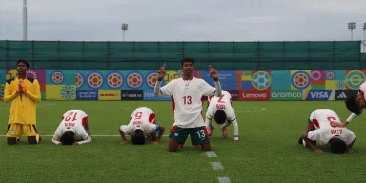টাইব্রেকারে সিশেলসকে হারিয়ে বিশ্বকাপের শেষ ষোলোতে বাংলাদেশ